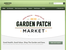 Tablet Screenshot of gardenpatchmarketonline.com